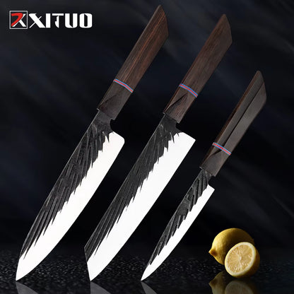 Damascus Steel Knife Set