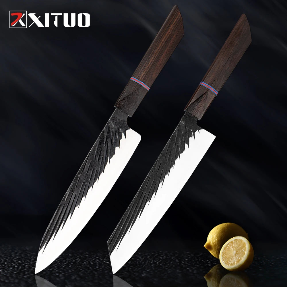 Damascus Steel Knife Set