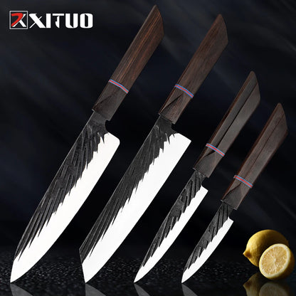 Damascus Steel Knife Set