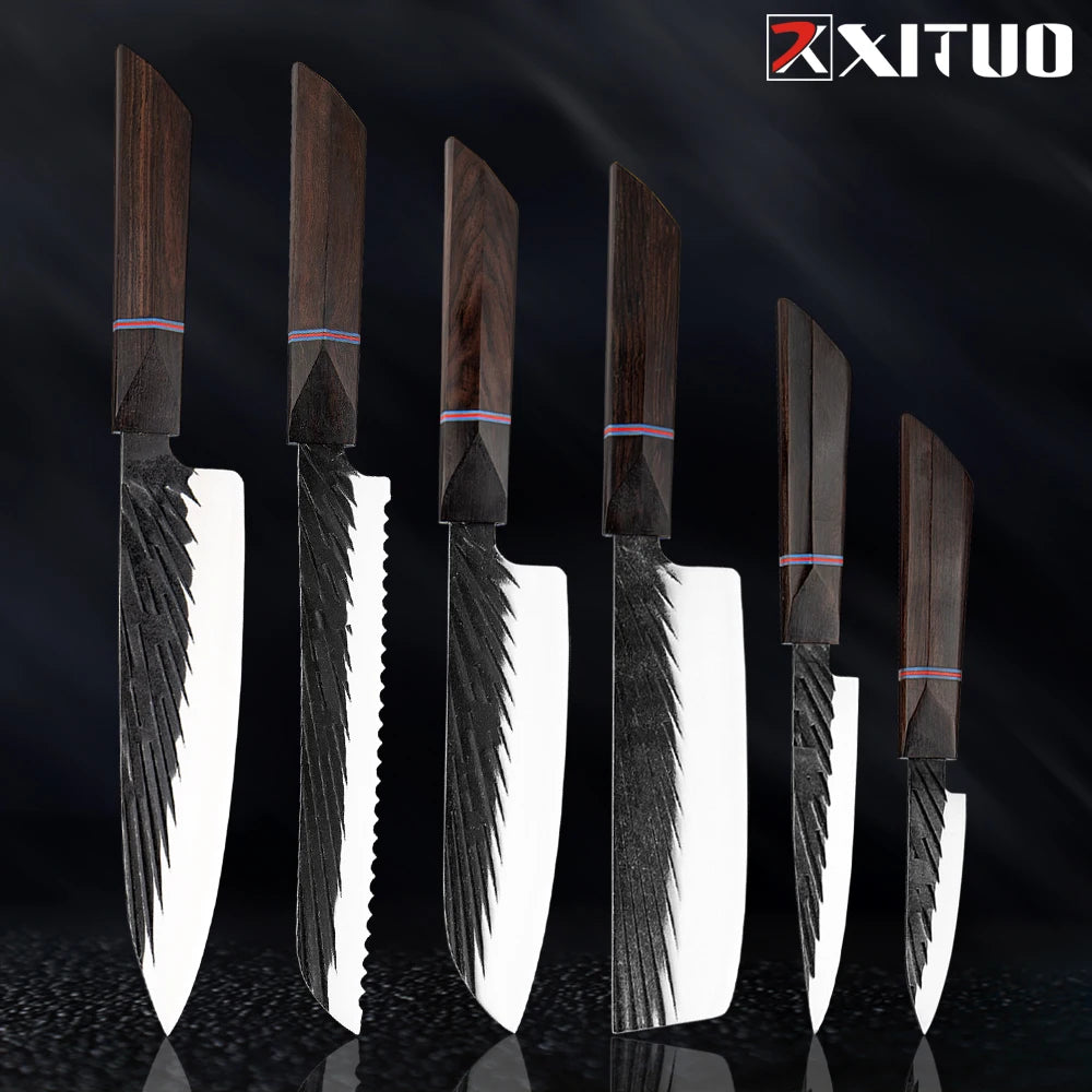 Damascus Steel Knife Set