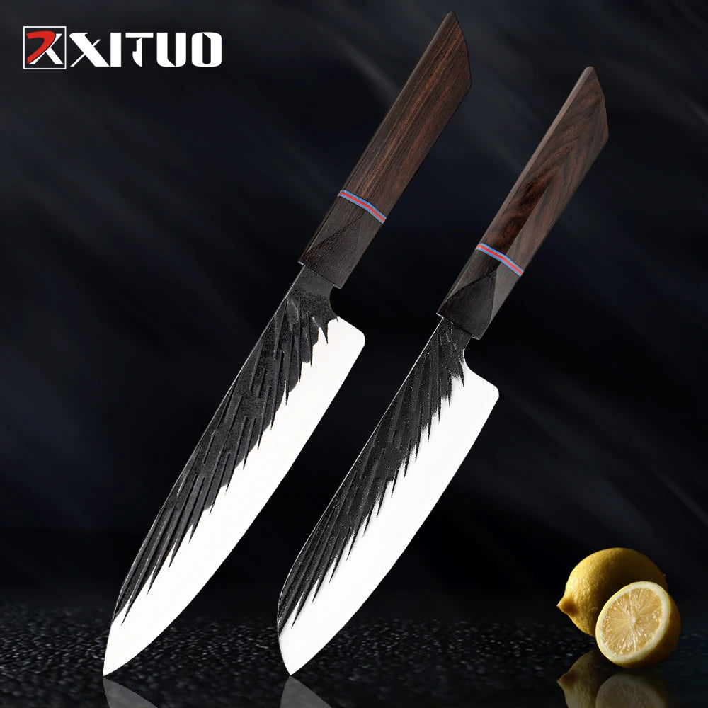 Damascus Steel Knife Set