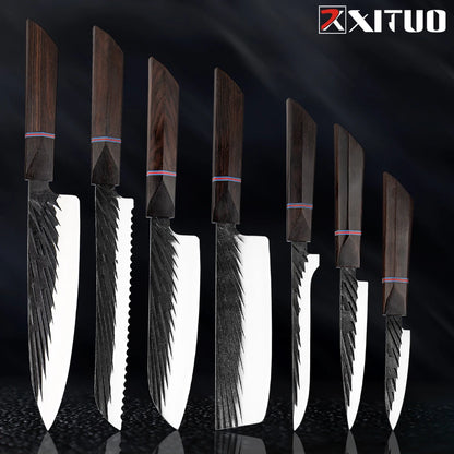 Damascus Steel Knife Set