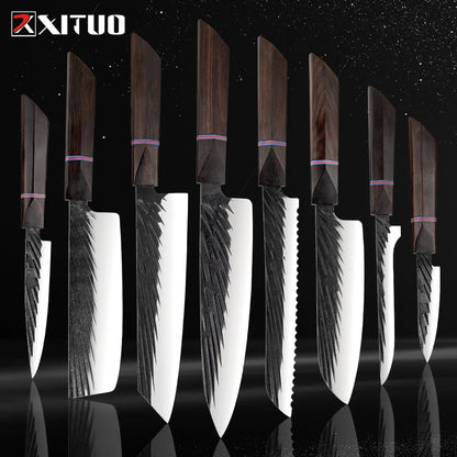 Damascus Steel Knife Set